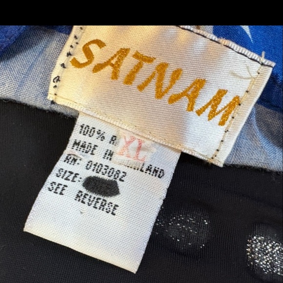 Vintage Santam Blue Sunflower Midi Wrap Skirt - Picture 10 of 11